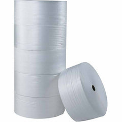 Made in USA - 750' Long x 48" Wide x 3/32" Thick, Foam Roll - White - Exact Tool & Supply