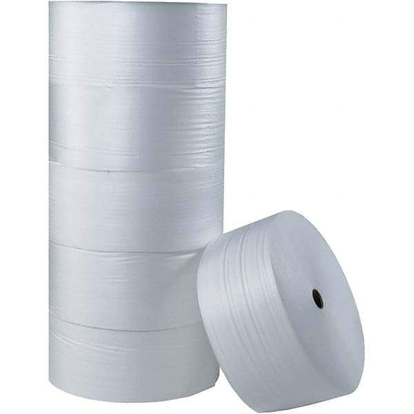 Made in USA - 750' Long x 6" Wide x 3/32" Thick, Foam Roll - White - Exact Tool & Supply