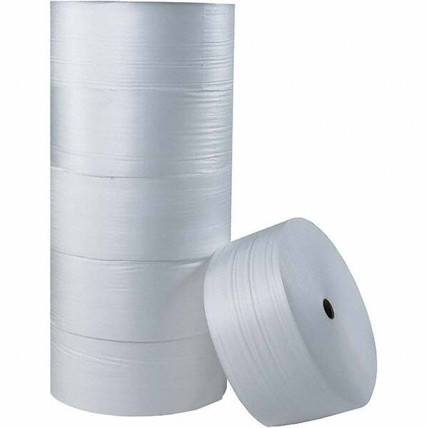Made in USA - 2,000' Long x 48" Wide x 5/16" Thick, Foam Roll - White - Exact Tool & Supply