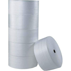 Made in USA - 2,000' Long x 18" Wide x 5/16" Thick, Foam Roll - White - Exact Tool & Supply