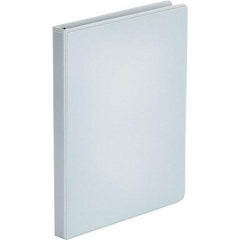 UNIVERSAL - 100 Sheet Capacity, 8-1/2 x 11", View Ring Binder - Polypropylene, White - Exact Tool & Supply