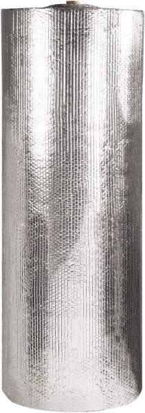 Made in USA - 125' Long x 48" Wide x 3/16" Thick, Bubble Roll - Silver - Exact Tool & Supply