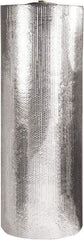 Made in USA - 125' Long x 48" Wide x 3/16" Thick, Bubble Roll - Silver - Exact Tool & Supply