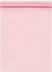 Value Collection - 9" Long x 6" Wide, 2 mil Thick, Self Seal Antistatic Poly Bag - Pink, Standard Grade - Exact Tool & Supply