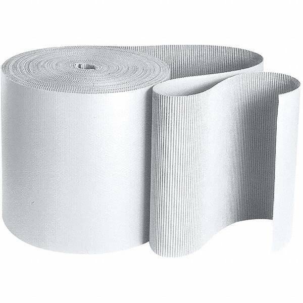 Made in USA - 250' Long x 36" Wide, Singleface Roll - White - Exact Tool & Supply