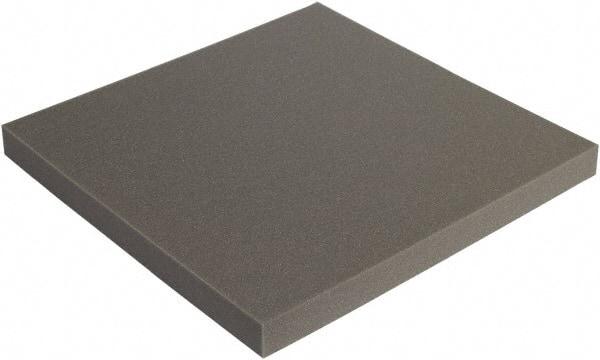 Made in USA - 24" Wide x 2" Thick, Foam Sheets - Charcoal - Exact Tool & Supply