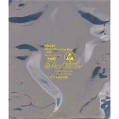 Made in USA - 16" Long x 12" Wide, 3.1 mil Thick, Open Top Static Shield Bag - Transparent, Metal-In, Standard Grade - Exact Tool & Supply
