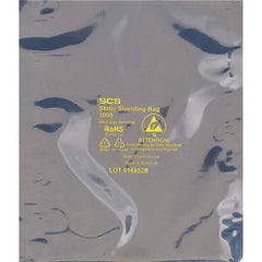 Made in USA - 7" Long x 5" Wide, 3.1 mil Thick, Open Top Static Shield Bag - Transparent, Metal-In, Standard Grade - Exact Tool & Supply