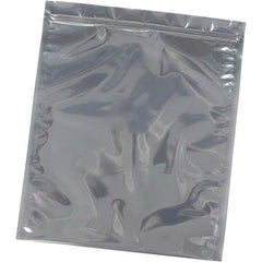 Made in USA - 8" Long x 6" Wide, 3 mil Thick, Self Seal Recloseable Zip Top Static Protection Bag - Transparent, Standard Grade - Exact Tool & Supply