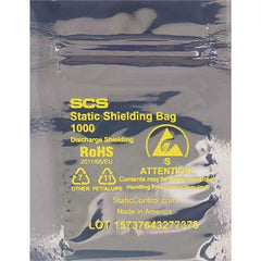 Made in USA - 30" Long x 24" Wide, 3.1 mil Thick, Self Seal Static Shield Bag - Transparent, Metal-In, Standard Grade - Exact Tool & Supply