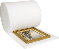 Made in USA - 18' Long x 24" Wide x 2" Thick, Foam Roll - White - Exact Tool & Supply