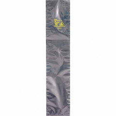 Made in USA - 16" Long x 6" Wide, 3.1 mil Thick, Open Top Static Shield Bag - Transparent, Metal-In, Standard Grade - Exact Tool & Supply