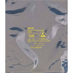 Made in USA - 9" Long x 6" Wide, 3.1 mil Thick, Open Top Static Shield Bag - Transparent, Metal-In, Standard Grade - Exact Tool & Supply