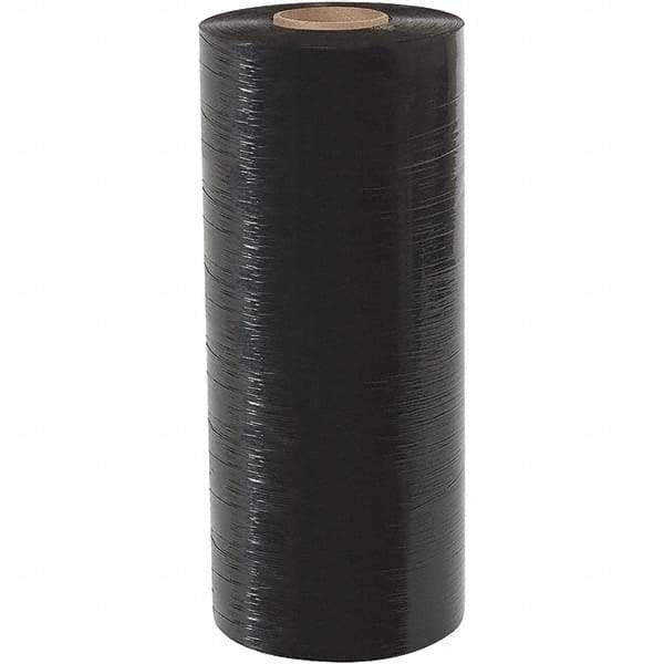 Made in USA - 20" x 5,000' 80 Gauge Black Blown Machine Stretch Film - Exact Tool & Supply