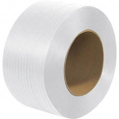 Made in USA - 7,200' Long x 1/2" Wide, Coil Case Polypropylene Strapping - 500 Lb Capacity, 0.024" Thick - Exact Tool & Supply