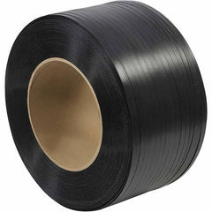 Made in USA - 5,400' Long x 5/8" Wide, Coil Case Polypropylene Strapping - 820 Lb Capacity, 0.03" Thick - Exact Tool & Supply