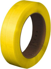 Made in USA - 7,200' Long x 1/2" Wide, Coil Case Polypropylene Strapping - 600 Lb Capacity, 0.026" Thick - Exact Tool & Supply