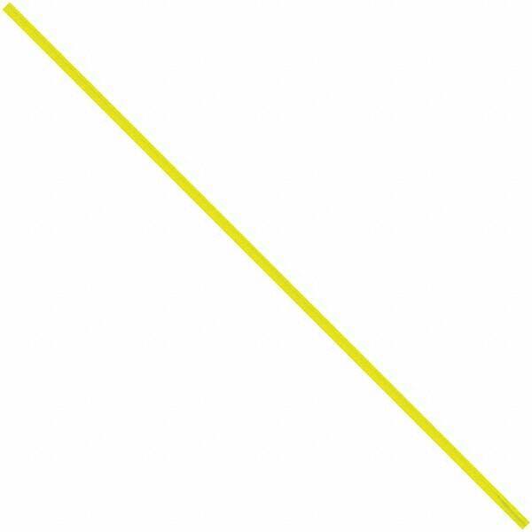 Made in USA - 8" Long, Bag Tie - Yellow - Exact Tool & Supply