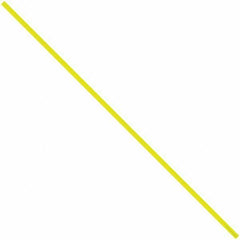 Made in USA - 8" Long, Bag Tie - Yellow - Exact Tool & Supply