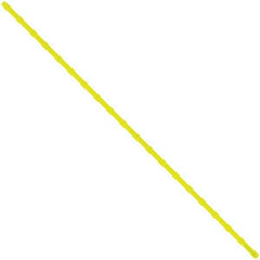 Made in USA - 4" Long, Bag Tie - Yellow - Exact Tool & Supply
