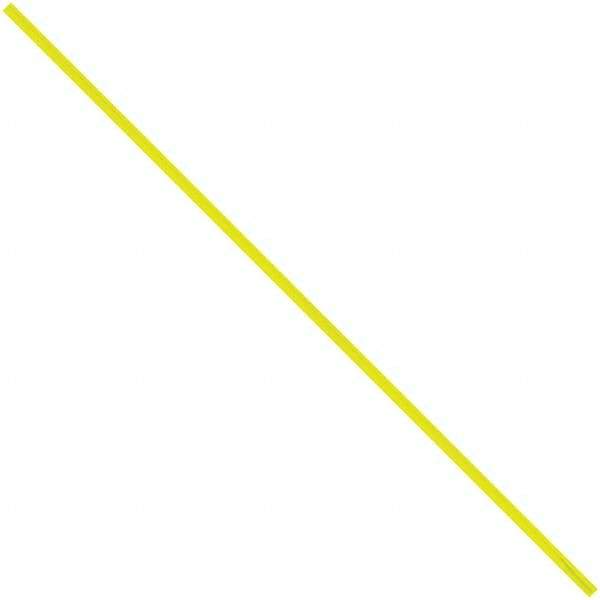 Made in USA - 12" Long, Bag Tie - Yellow - Exact Tool & Supply