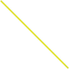 Made in USA - 12" Long, Bag Tie - Yellow - Exact Tool & Supply
