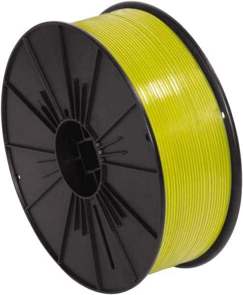 Made in USA - 7,000" Long, Bag Tie - Yellow - Exact Tool & Supply