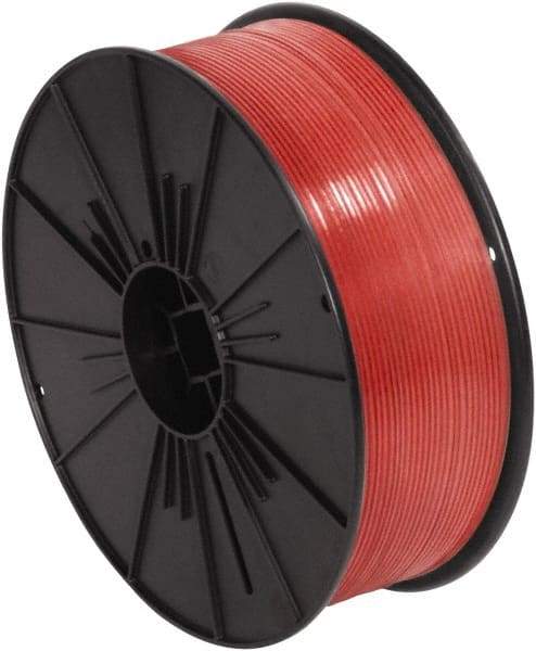 Made in USA - 7,000" Long, Bag Tie - Red - Exact Tool & Supply