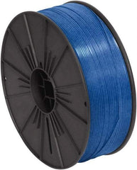 Made in USA - 7,000" Long, Bag Tie - Blue - Exact Tool & Supply