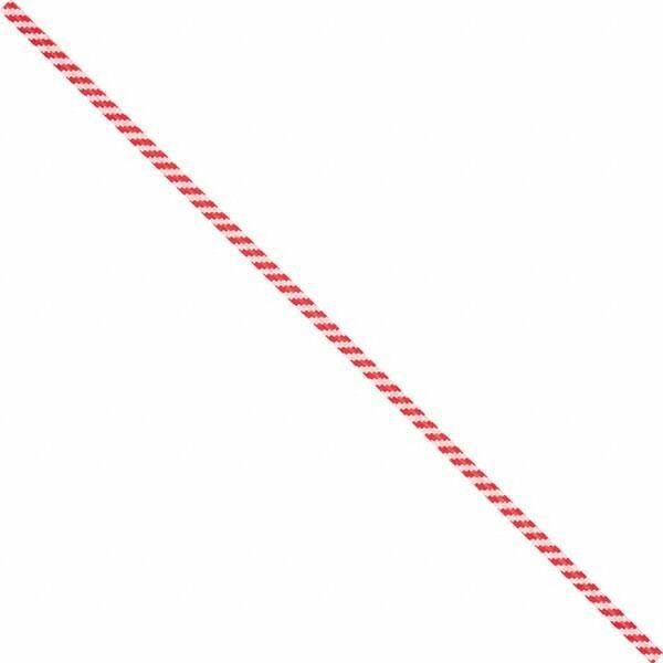 Made in USA - 9" Long, Bag Tie - Red/White - Exact Tool & Supply