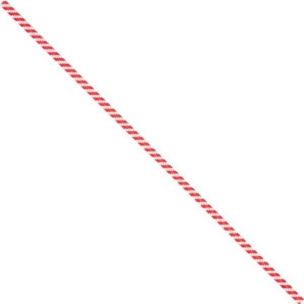 Made in USA - 8" Long, Bag Tie - Red/White - Exact Tool & Supply
