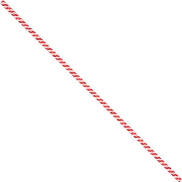 Made in USA - 4" Long, Bag Tie - Red/White - Exact Tool & Supply