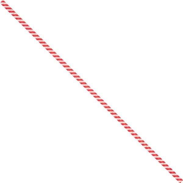 Made in USA - 12" Long, Bag Tie - Red/White - Exact Tool & Supply
