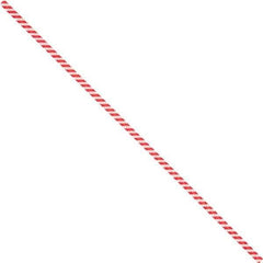 Made in USA - 12" Long, Bag Tie - Red/White - Exact Tool & Supply