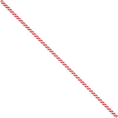 Made in USA - 10" Long, Bag Tie - Red/White - Exact Tool & Supply