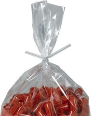 Made in USA - 4" Long, Bag Tie - White - Exact Tool & Supply