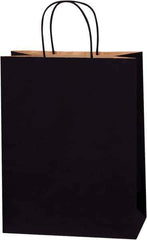 Made in USA - Kraft Grocery Bag - 10 x 5 x 13, Black - Exact Tool & Supply