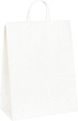 Made in USA - Kraft Grocery Bag - 13 x 7 x 17, White - Exact Tool & Supply