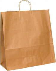Made in USA - Kraft Grocery Bag - 18 x 7 x 18-3/4, Kraft - Exact Tool & Supply