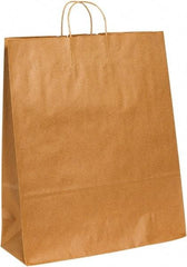 Made in USA - Kraft Grocery Bag - 16 x 6 x 19-1/4, Kraft - Exact Tool & Supply