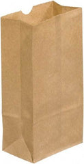 Made in USA - Kraft Grocery Bag - 3 x 1-7/8 x 5-7/8, Kraft - Exact Tool & Supply