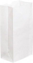 Made in USA - Kraft Grocery Bag - 6-1/8 x 4 x 12-3/8, White - Exact Tool & Supply