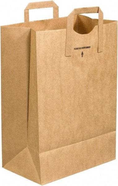 Made in USA - Kraft Grocery Bag - 12 x 7 x 17, Kraft - Exact Tool & Supply