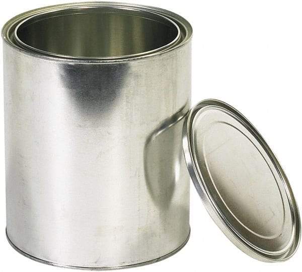 Value Collection - 1 Gal Gray Cylinder Metal Can - 10" High - Exact Tool & Supply