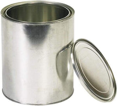 Value Collection - 1 Gal Gray Cylinder Metal Can - 10" High - Exact Tool & Supply