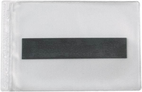 Superscan - 50 Piece Clear Magnetic Vinyl Envelope - 9" High x 12" Wide - Exact Tool & Supply