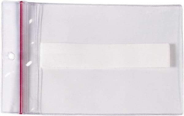 Superscan - 25 Piece Clear Press-On Vinyl Envelope - 9" High x 12" Wide - Exact Tool & Supply