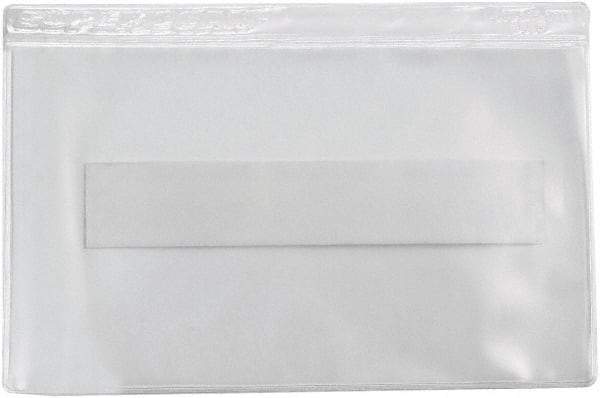 Superscan - 50 Piece Clear Press-On Vinyl Envelope - 2" High x 3-1/2" Wide - Exact Tool & Supply