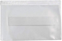 Superscan - 50 Piece Clear Press-On Vinyl Envelope - 2" High x 3-1/2" Wide - Exact Tool & Supply