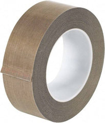 Made in USA - 18 Yd Long x 1-1/2" Wide, Brown Silicone PTFE Tape - 3 mil Thick - Exact Tool & Supply